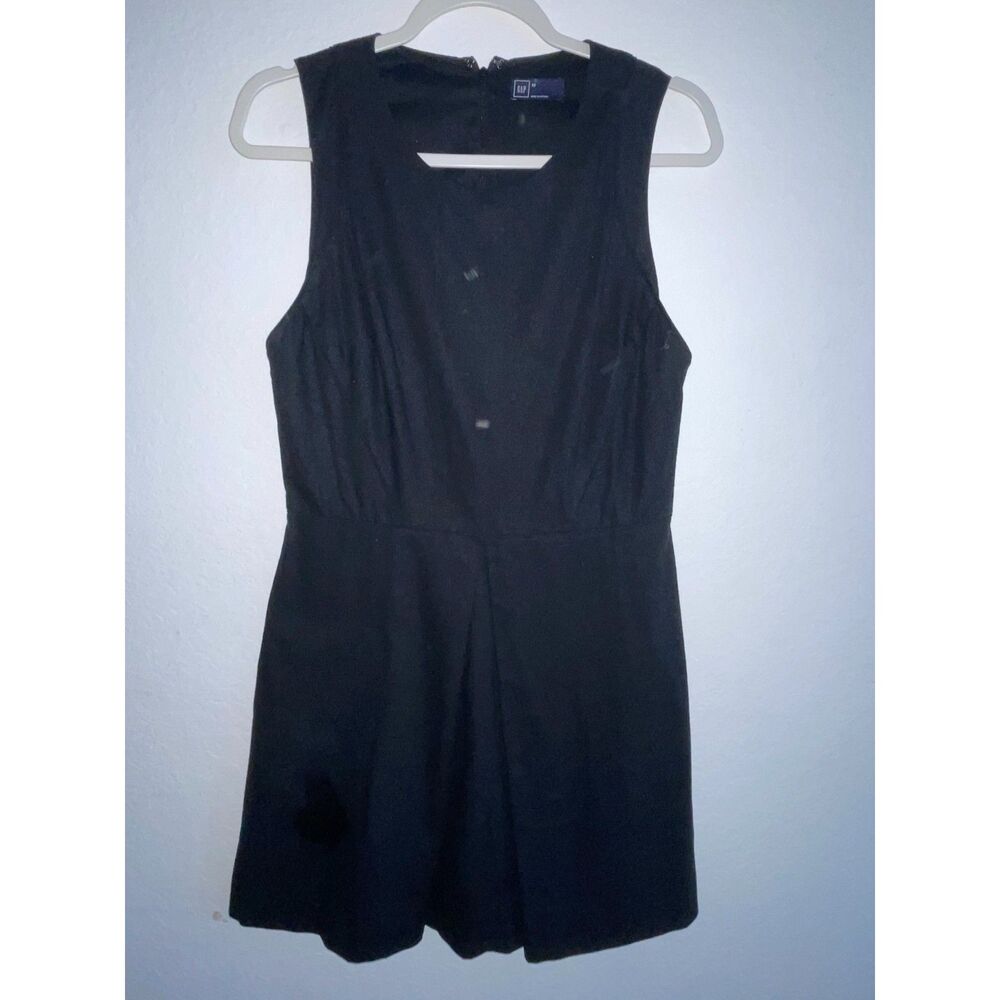 Gap Women's Black Sheath Fitted Sleeveless Mini Dress Size 8